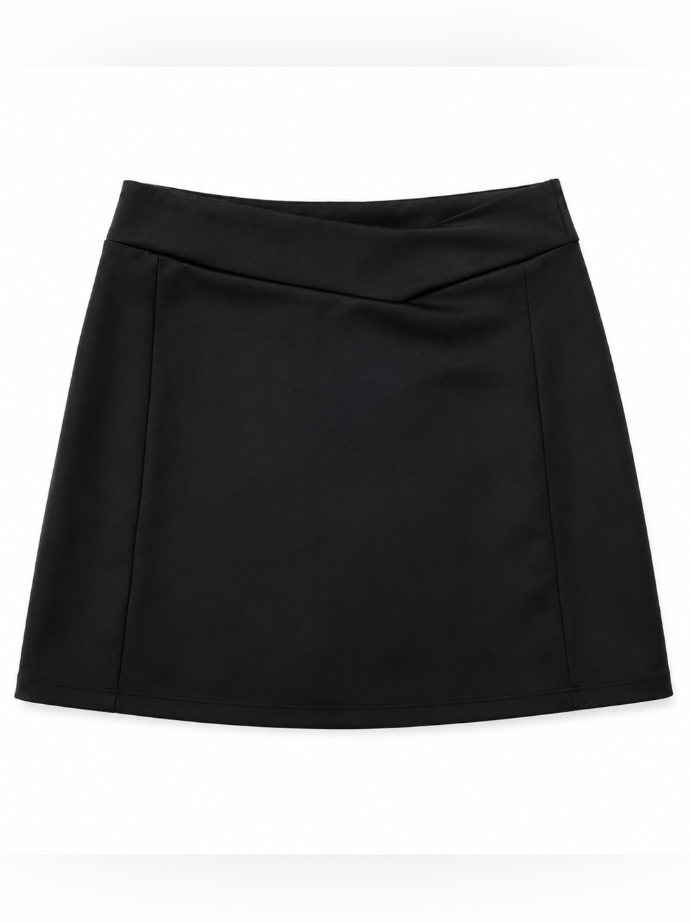 Black Athletic Skort with Built-In Shorts